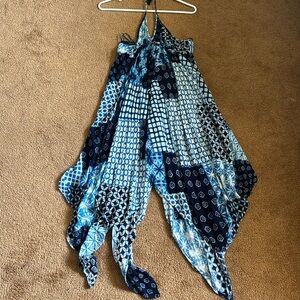 Blue Backless Dress